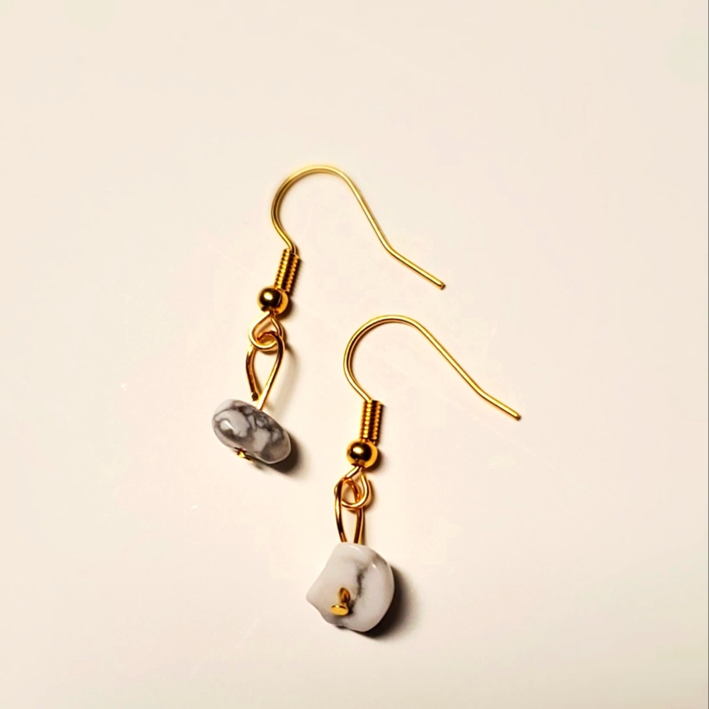 Howlite earrings